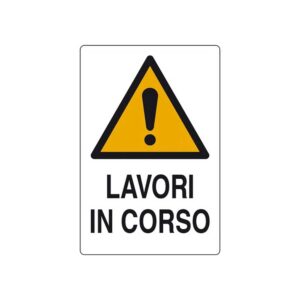 Cartello polionda 60x40 cm. "LAVORI IN CORSO"