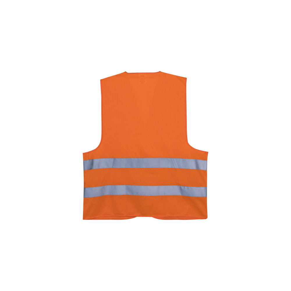 Gilet Eco Neppa arancio alta visibilità doppia banda Tg.L/XL